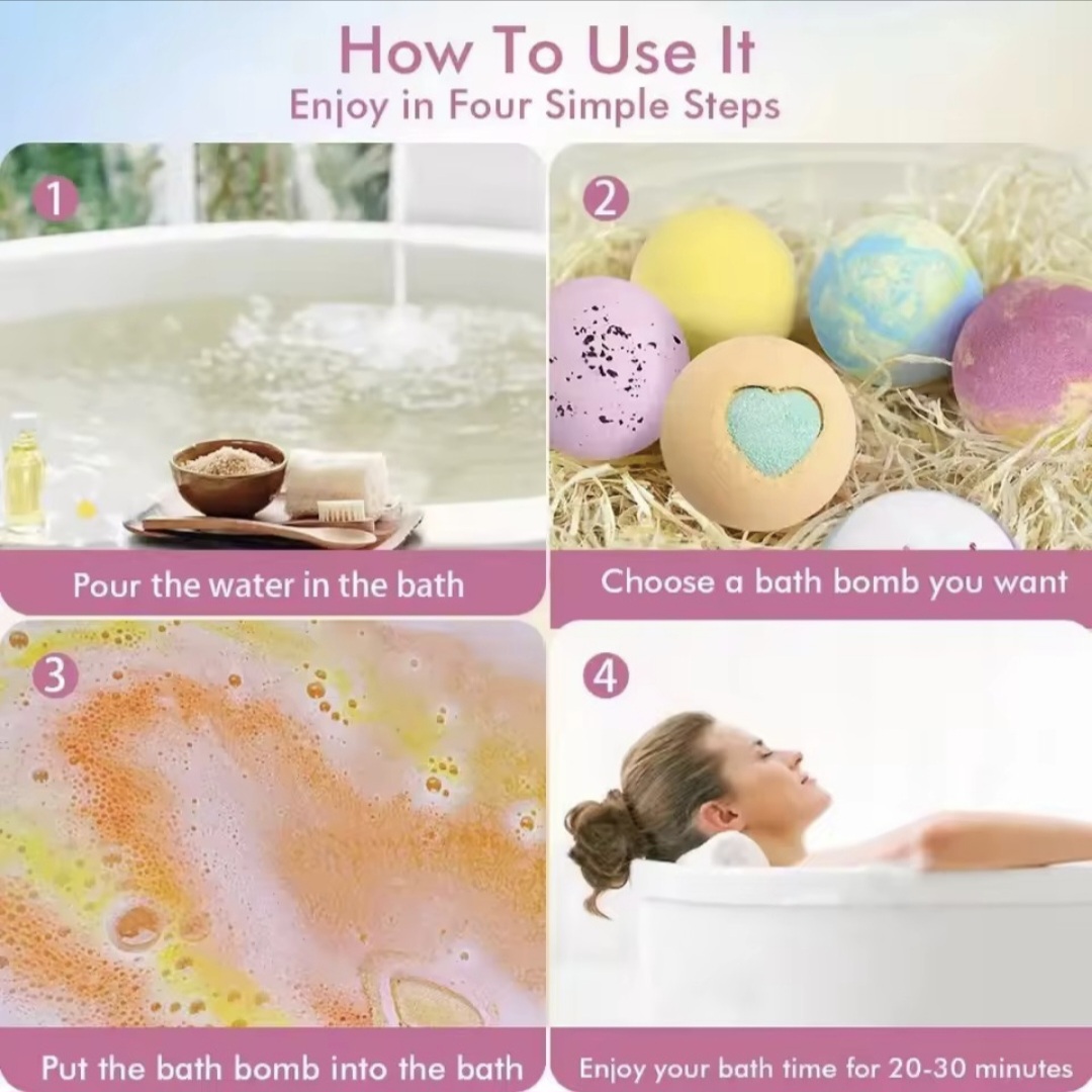 LOMONGO MAGIC RAINBOW BATH BOMBS
