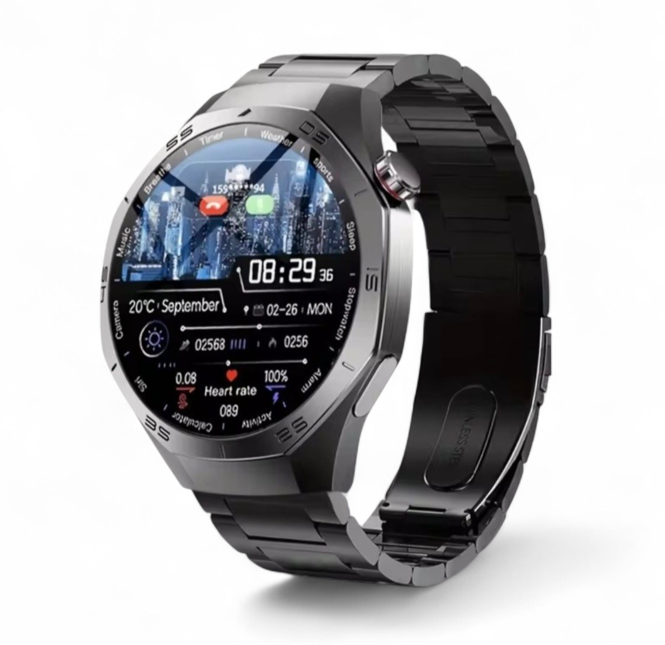 5 MAX Smart Watch HD AMOLED Bildschirm NFC GPS Tracker Bluetooth